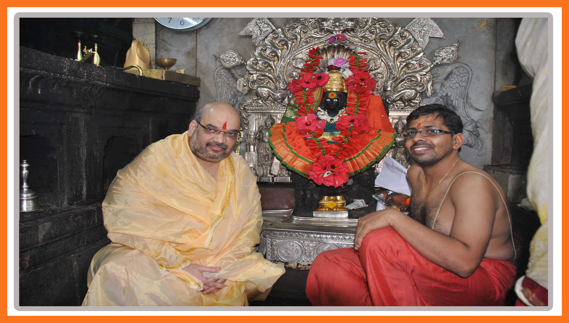 Amit Shah Ji at a temple